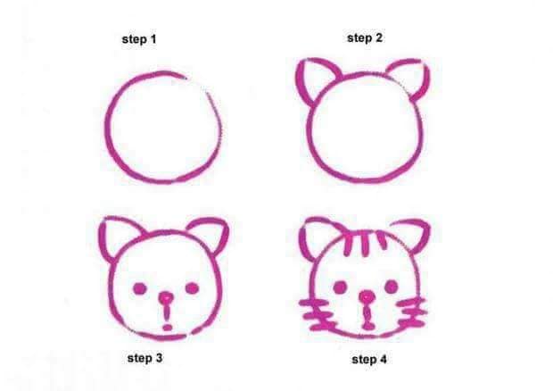 Cute Tiger Animal Drawing Idea With Step By-Step Tutorial - Doing animal drawings made it easy for children to learn in their own homes.
