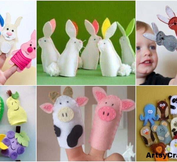DIY Felt Finger Puppets Crafts