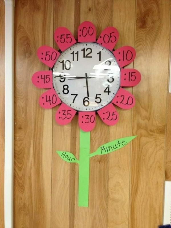 DIY Flower Clock Craft For Kids - Creating a Simple Time-Telling Clock Craft For Children