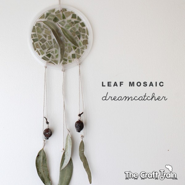 DIY Leaf Mosaic Dreamcatcher Hanging Craft Activity At Home - Fun Nature-Inspired Projects for Kids