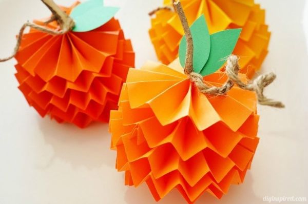 DIY Paper Pumpkin Decorating Art Project For Home - Entertaining pumpkin-related activities for youngsters