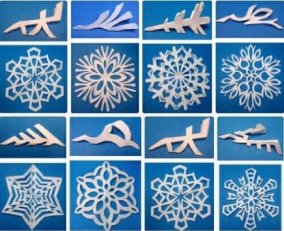 DIY Paper Snowflakes Craft With Different Variation In Ever Design - Learning to craft beautiful paper snowflakes - step-by-step instructions
