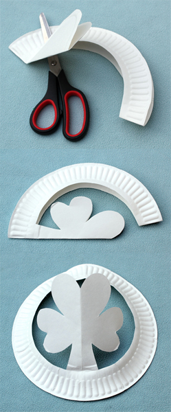 DIY Tree Shaped Hat Craft With Paper Plates & Scissors - Learn how to construct festive hats out of paper plates. 