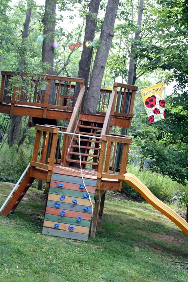 DIY Treehouse Decoration Activity With Swing - Creative Outdoor Entertainment and Game Ideas for Children