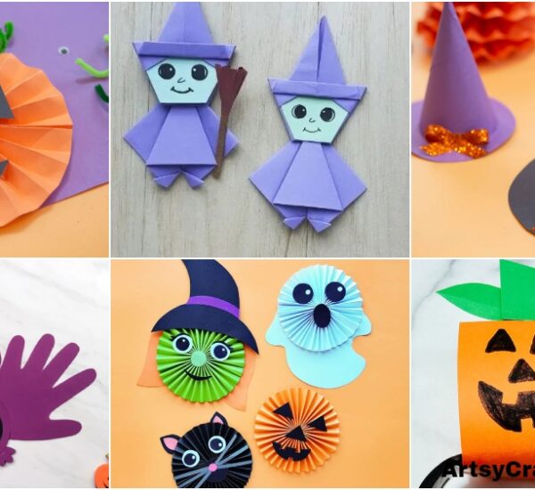 Easy Construction Paper Halloween Crafts