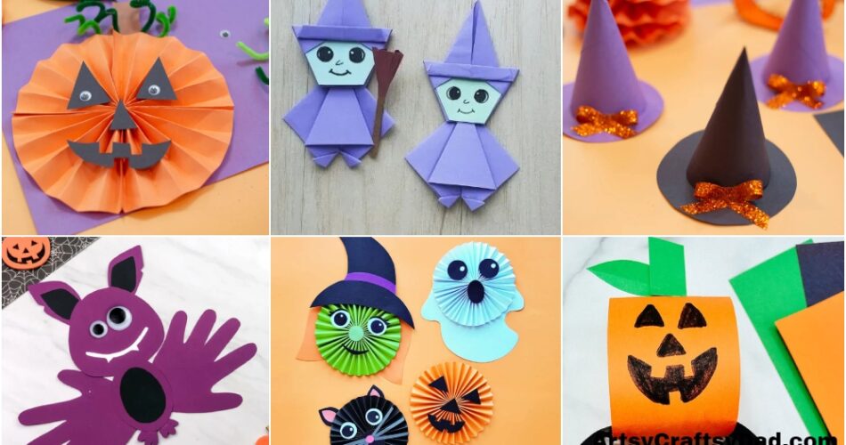 Easy Construction Paper Halloween Crafts