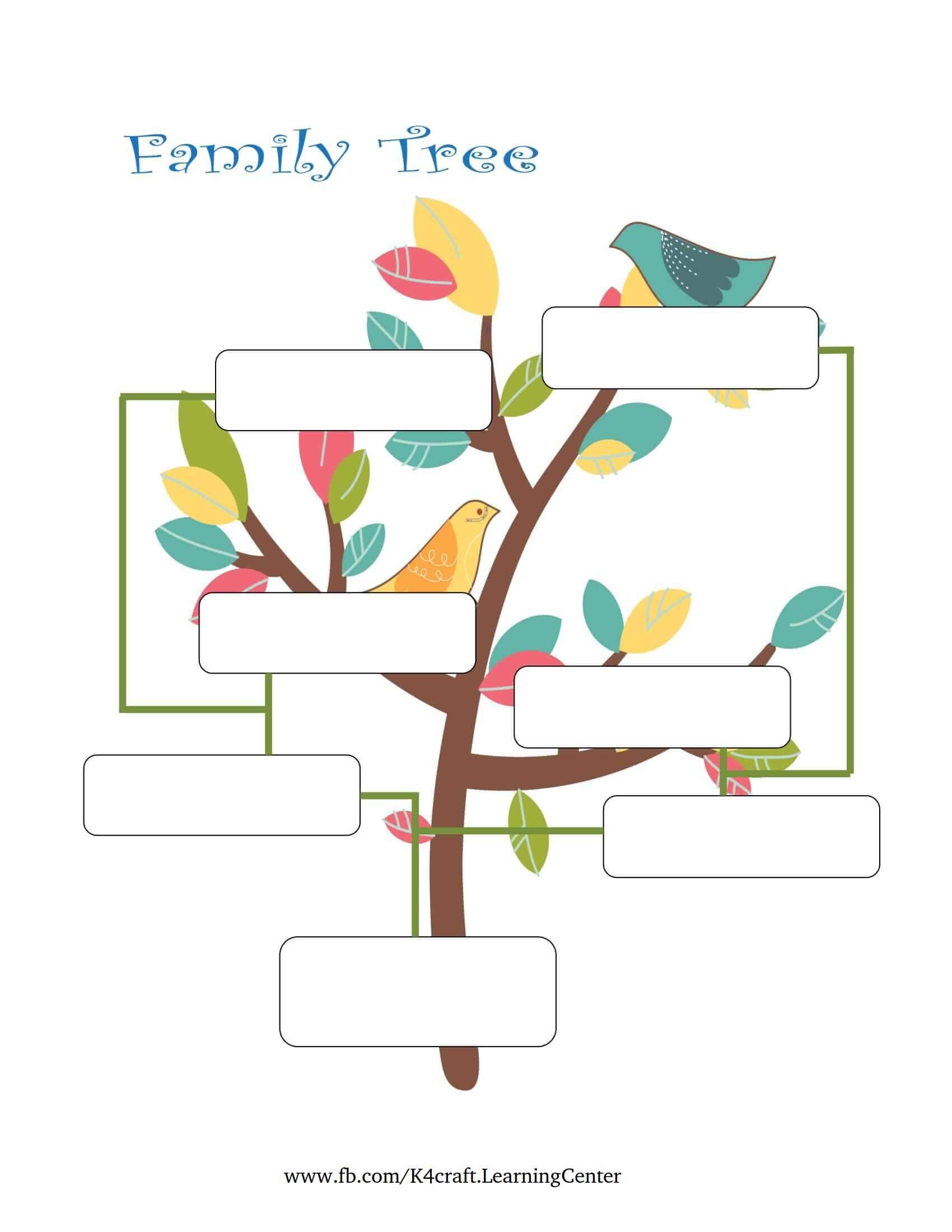 Easy Family Tree Template For Kids - Family Tree Designs for Children 