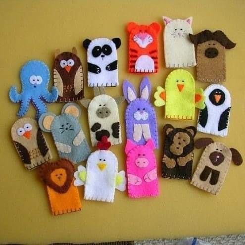 Easy Finger Puppets Animal Craft To Make With Kids - Make Your Own Felt Finger Puppets