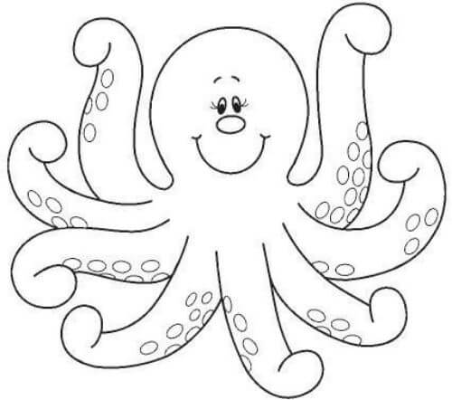 How to Draw Octopus Coloring Pages Animals  Art Colours for Kids  Kids  Learn Drawing  YouTube