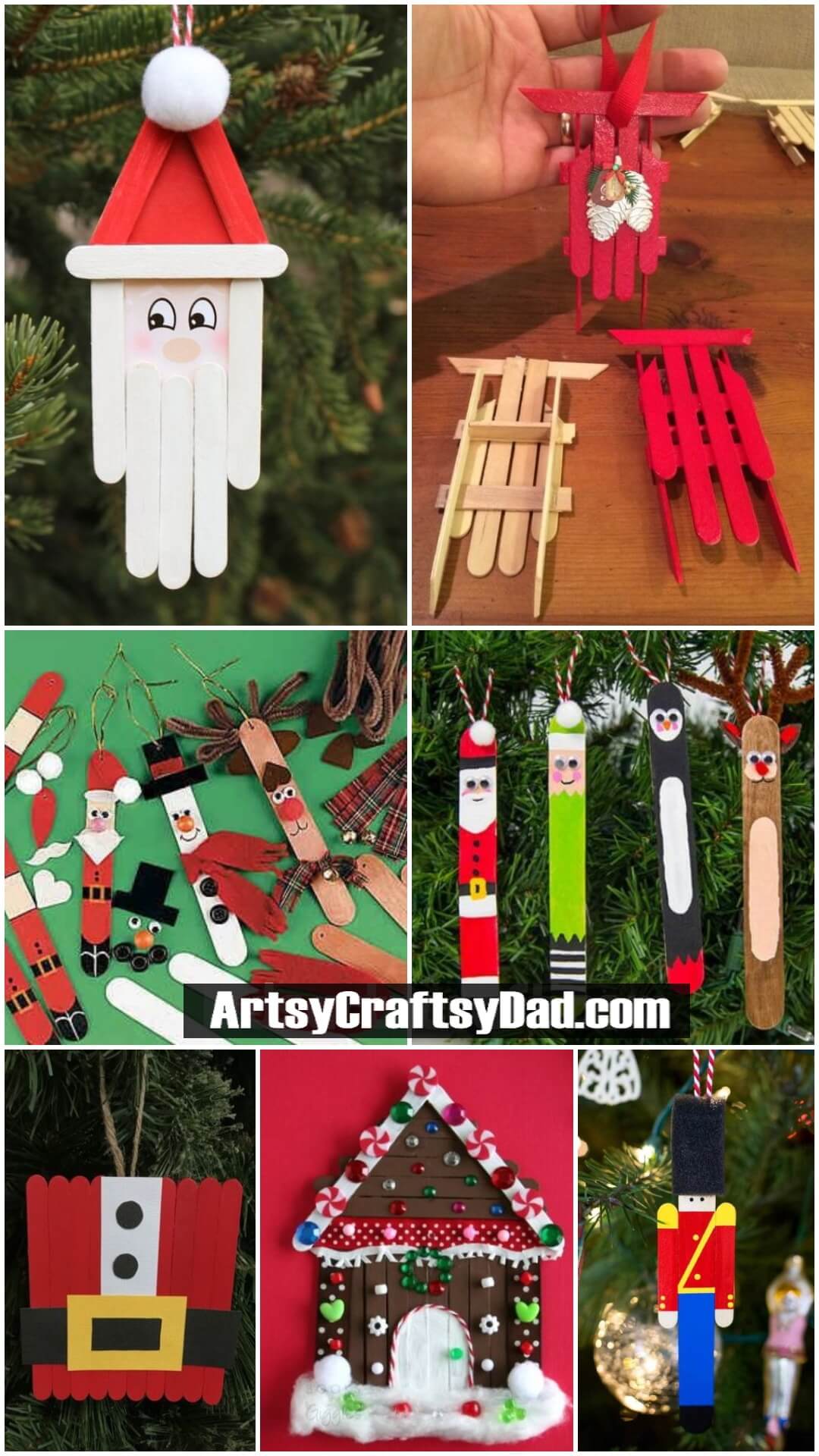 Easy Popsicle Stick Crafts for Christmas