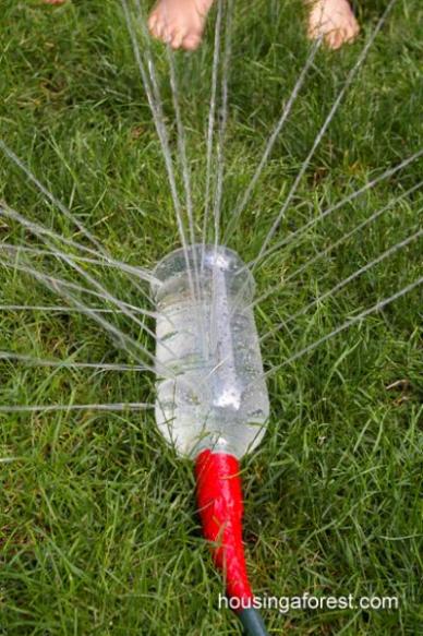 Easy to Make Bottle Sprinkler Craft Activity For Your Garden - Crafting Your Own Watery Fun for Kids 
