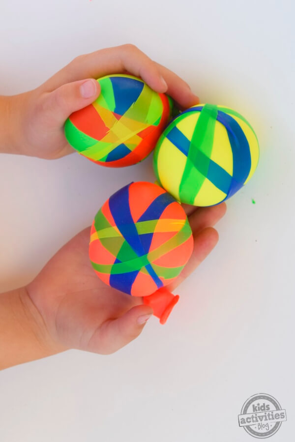 Easy To Make Colorful Wacky Balloon Balls - Playing With Balloons Indoors For Preschool Kids