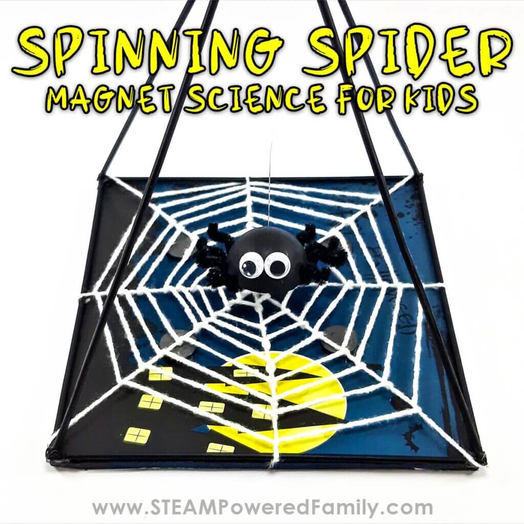 Easy To Make Creepy Spinning Spider Magnetic Science Project For Kids - Designing Magnet-Centered Projects for Kids in the House