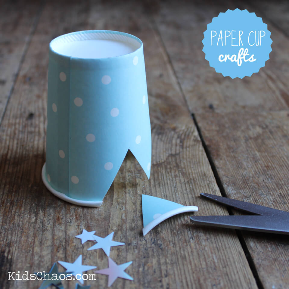 Easy to Make Frozen Crown Paper Cup Craft Idea For Kids - Quick and Easy Paper Cup Creations