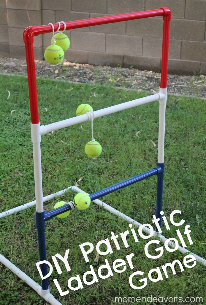Easy to Make Ladder Golf Game Playing Activity for kids - Simple amusements for children in the open air.