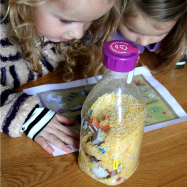 Easy To Make Phonics Spy Discovery Bottle Activity At Home - Crafting a discovery bottle for your kids and the fun that comes with it.