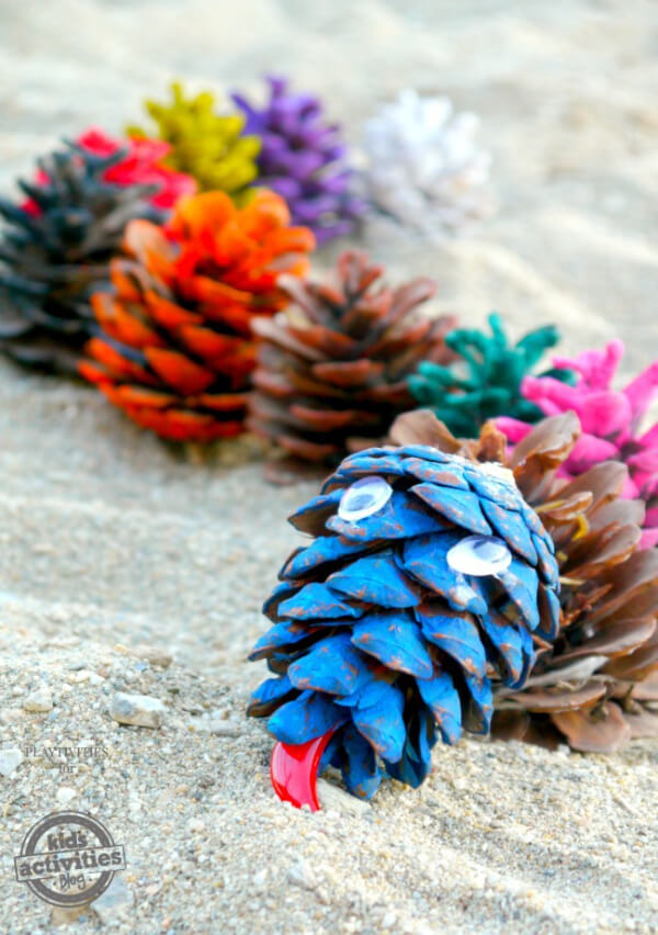 Easy To Make Pine Cone Snake Craft For Kids - Enjoying Time with Kids by Doing Snake Crafts