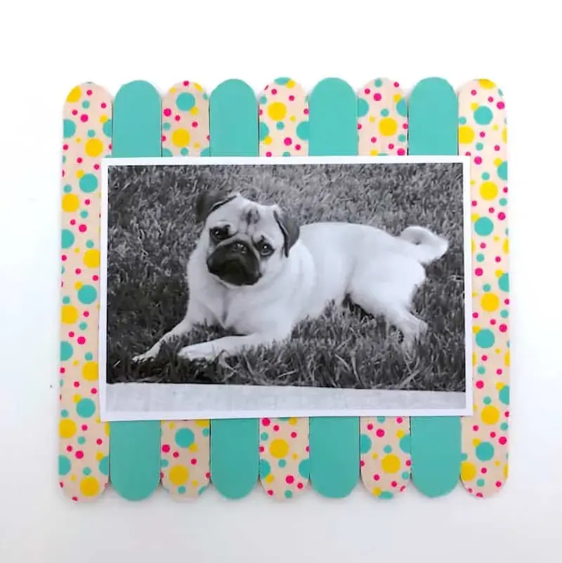 Easy Way To Decorate Photoframe Craft Using Washi Tape & Popsicle Sticks - Ideas For Crafting with Washi Paper Tape