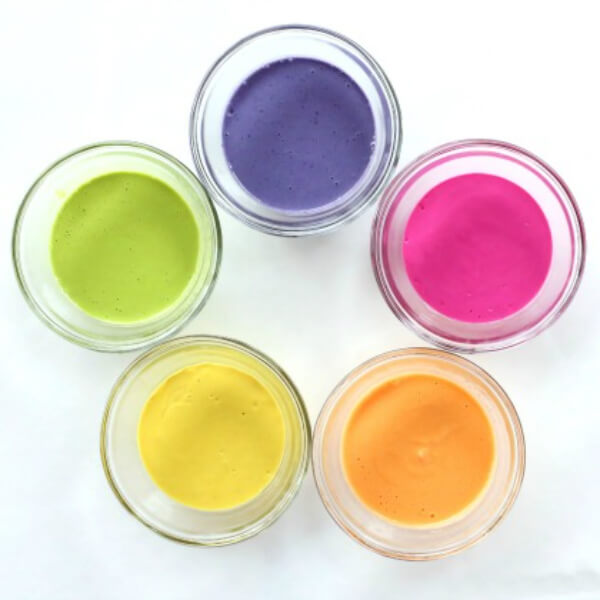 Edible Nature Dye Sensory Paint Recipe For Toddlers - Inventive colour mixes for children