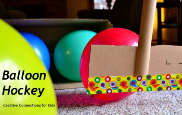 Enjoyable Balloon Hockey Play Game Activity At Home - Inside Balloon Activities For Little Ones