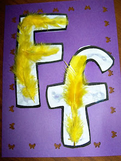 F For Feather Letter Craft Activity For Kids - Feather-Based Crafts For Kids
