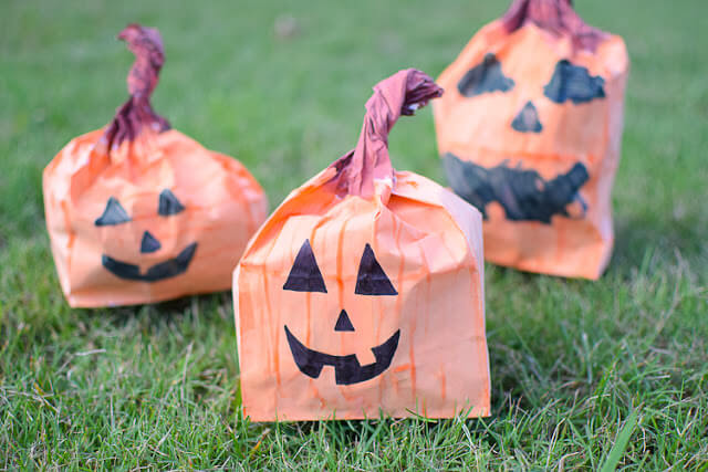 Fantastic Paper Bag Pumpkin Craft Activity For Kindergartners - Creative Utilization of Halloween Paper Bags