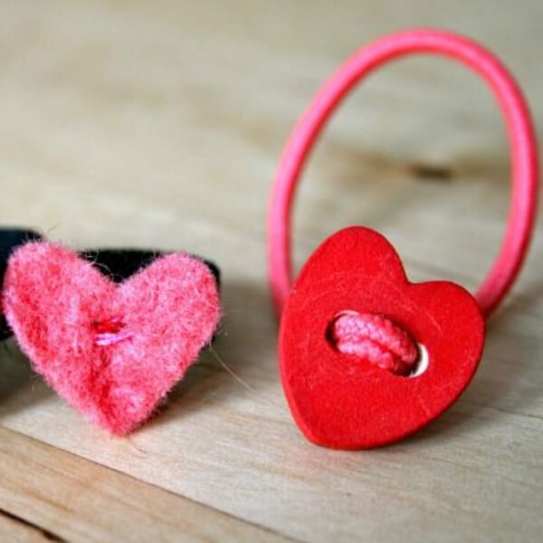 Felt & Pretty Wool Heart Rings & Bracelet Gift Idea For Valentine's Day - Creating Hair Bows for the Occasion of Valentine’s Day 