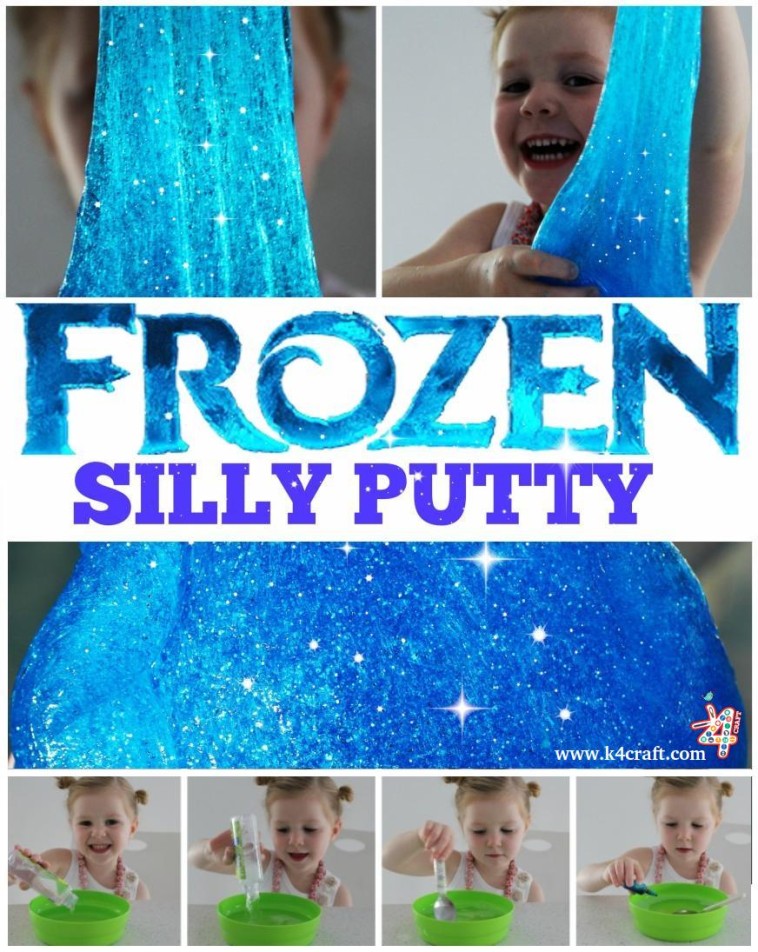 Frozen Silly Putty Craft Activity For Kindergartners - Taking advantage of the time the kids are in school