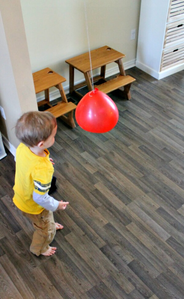 Fun To Make Balloon Punch Game Activity To Be Played In Indoor - Amusing kids at home with balloons