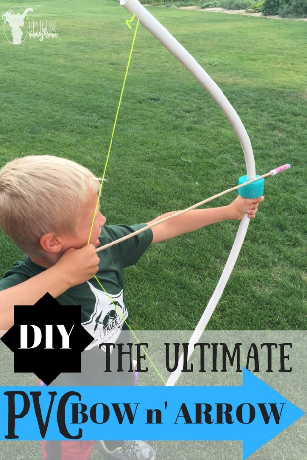Fun To Make PVC Bow And Arrow Craft Project For Kids - Enjoyable Do-It-Yourself Ideas & Ventures to Entertain the Children