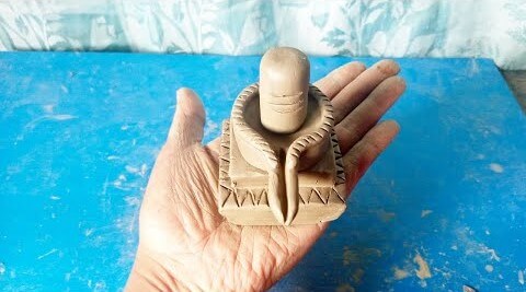 Fun To Make Shivling Clay Craft Art Idea For Kids - Shivratri Art and Craft Concepts
