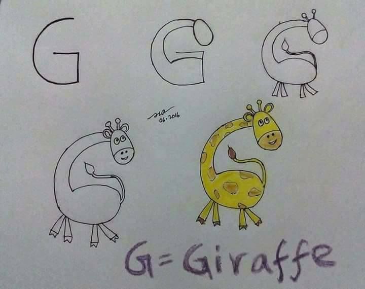 G For Giraffe Alphabet - Crafting Alphabet Artwork for Youngsters