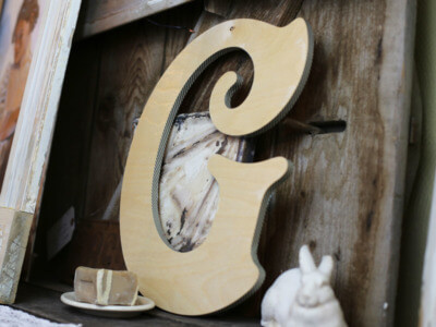 G Letter Decoration Craft With Wooden Letter, Washi Tape, Mod Podge & Foam Brush - Employing Washi Tape to Decorate Kids' Letters