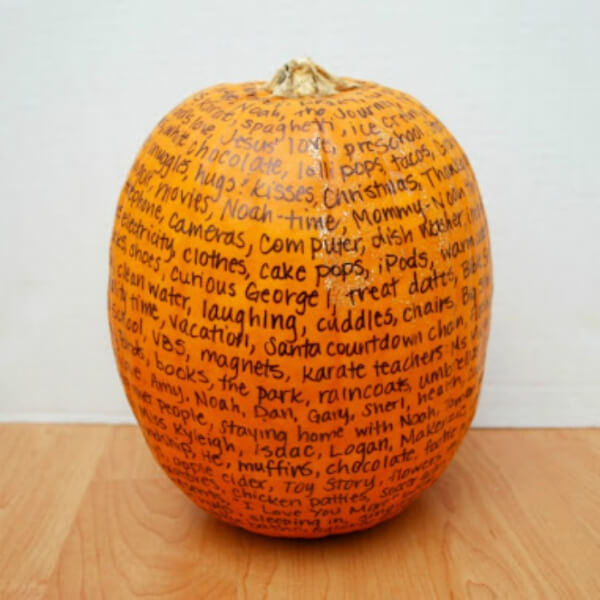 Giant Thankful Pumpkin Craft Project For Old Memories - Creative Projects for Kids to Express Gratitude