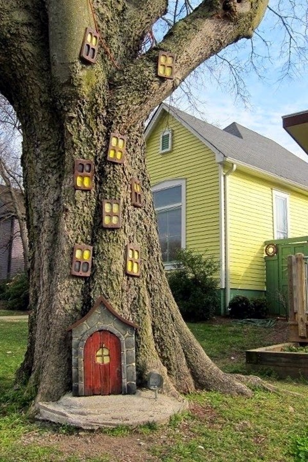Gorgeous Fairytale Treehouse Activity On Garden Trees - Ideas for children to have intelligent outdoor play and amusement.