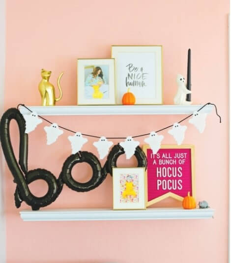 Gorgeous Perler Bead Ghost Banner Decoration Craft For Home - Crafting with Ghastly Perler Beads