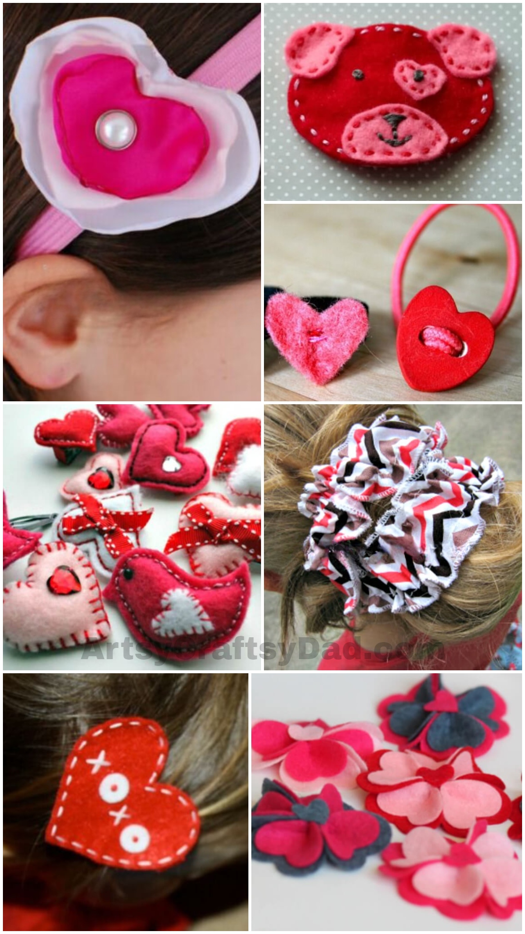 Hair Bow Craft Ideas to Celebrate Valentine’s Day