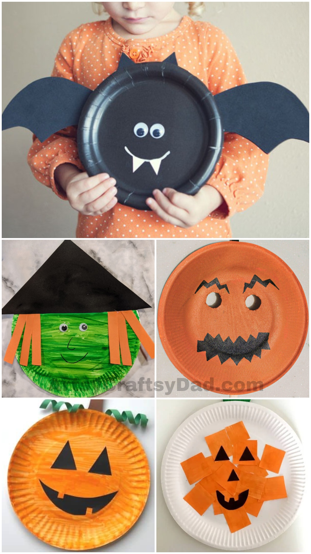 Halloween Paper Plate Crafts for Preschoolers