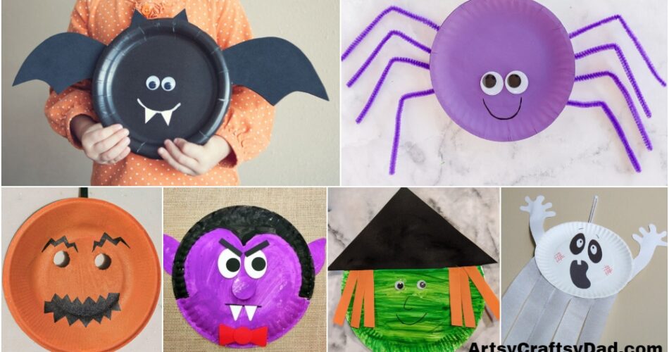 Halloween Paper Plate Crafts for Preschoolers