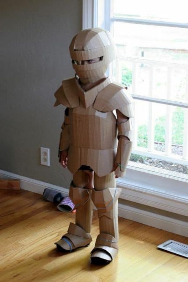 Handmade Fancy Dress Costume Made With Cardboard - Creating Garments for the Young
