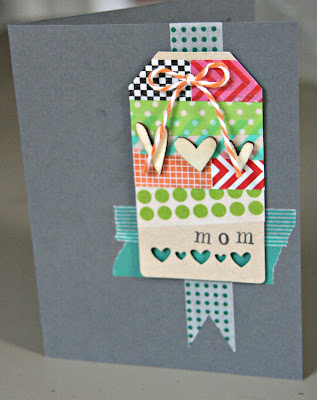Homemade Mother's Day Card Decorate Using Washi Tapes, Ribbon, & Paper - Decorating with Washi Paper Tape