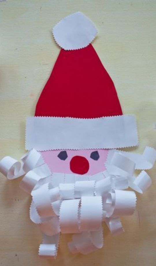 Homemade Paper Santa Craft To Make Christmas - Involve your children in some Christmas crafting with the help of Santa Claus.