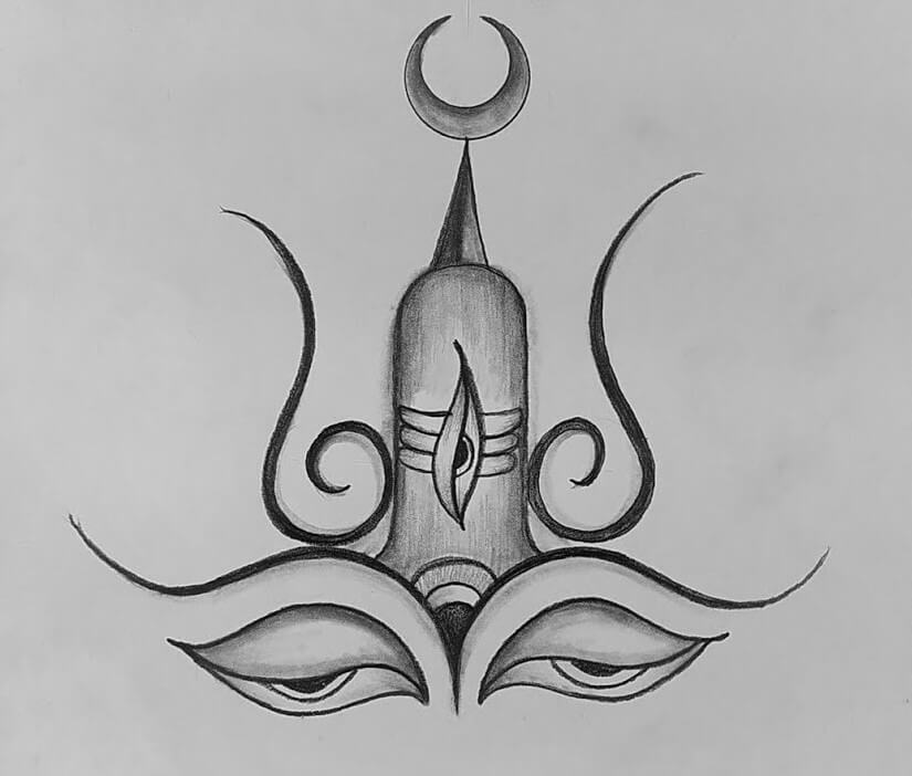 How To Draw Mahakaal Shivling With Step-By-Step Tutorial - Shivratri Art and Craft Activities