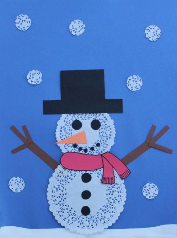 How To Make A Snowman Craft Using Different Color Of Paper - Crafting and Selling for the Holidays