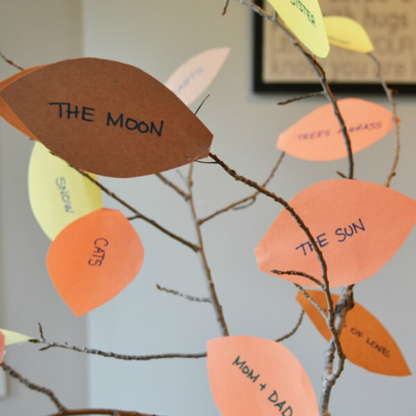 How To Make a Thankful Tree Using Colorful Construction Paper - Interesting Ideas for Kids to Express Gratitude 