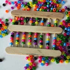 How To Make an Abacus Using Popsicle Sticks & Colorful Beads