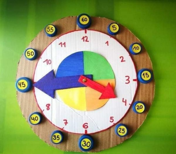 How To Make Clock Using Recycled Material - Building a Clock Activity To Guide Kids On How To Tell Time