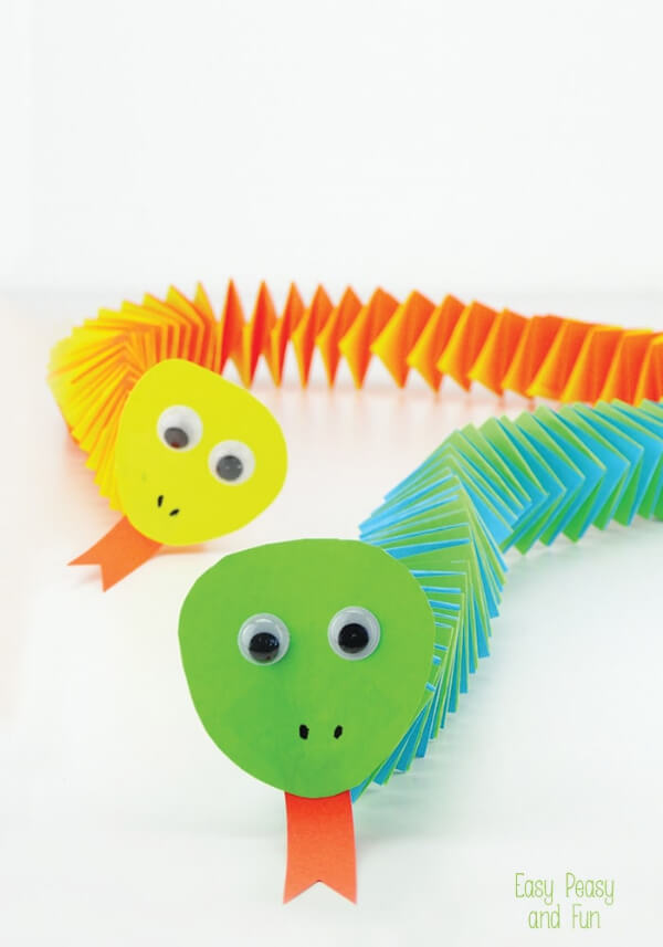 How To Make Paper Snake With Step-By-Step Instructions - Make the Most of Your Time with Kids by Doing Snake Crafts 