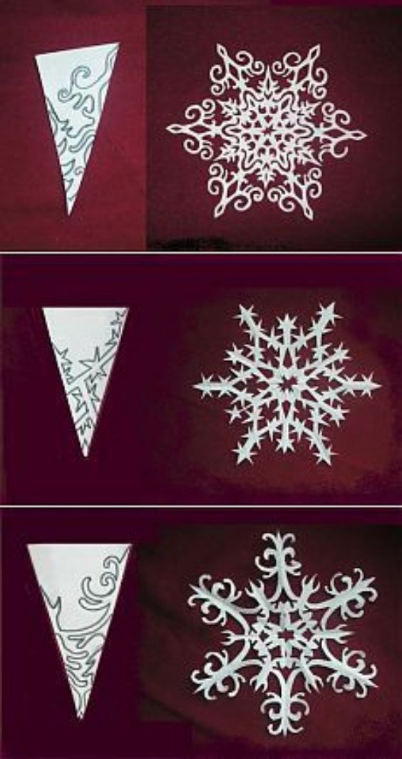 How To Make Snowflakes With Different Designs - Producing Effortless Paper Snowflakes - Step-by-Step Expositions