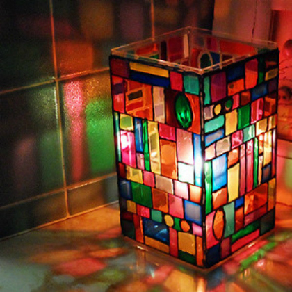 How To Make Stained Glass Mosaic Lamp